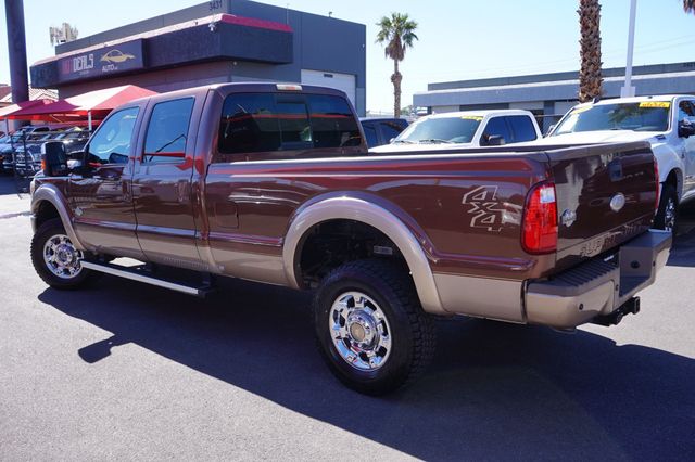 2012 Ford Super Duty F-350 SRW KING RANCH, 4X4, DIESEL, BROWN LEATHER SEATS, NAVIGATION - 23096212 - 3