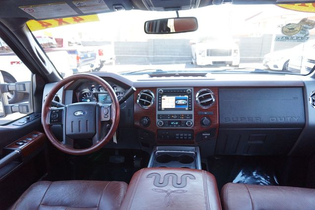 2012 Ford Super Duty F-350 SRW KING RANCH, 4X4, DIESEL, BROWN LEATHER SEATS, NAVIGATION - 23096212 - 41