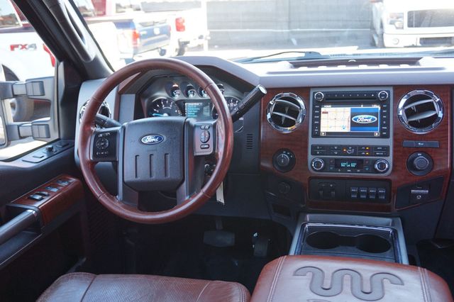 2012 Ford Super Duty F-350 SRW KING RANCH, 4X4, DIESEL, BROWN LEATHER SEATS, NAVIGATION - 23096212 - 42