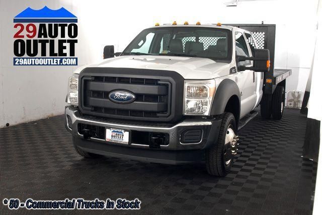 2012 Ford Super Duty F-450 DRW 12' FLAT BED * CREW CAB * 4X4 *  - 14055888 - 0