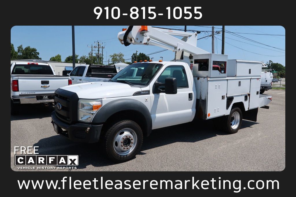 2012 Ford Super Duty F-450 DRW Cab-Chassis F450SD 4WD Reg Cab Utility Bucket - 22887104 - 0