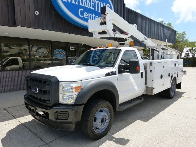 2012 Ford Super Duty F-550 DRW 6.8L V10 GAS*XL*2WD*REG CAB*37FT. PLATFORM HEIGHT "ALTEC" BUCKET - 23008067 - 1