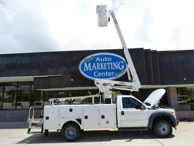 2012 Ford Super Duty F-550 DRW 6.8L V10 GAS*XL*2WD*REG CAB*37FT. PLATFORM HEIGHT "ALTEC" BUCKET - 23008067 - 31