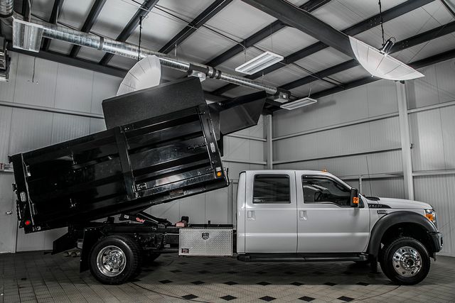 2012 Ford Super Duty F-550 DRW F550 CREW 4X4 * 6.7 POWERSTROKE * 12' LANDSCAPE DUMP * 1 OWNER - 17325906 - 2