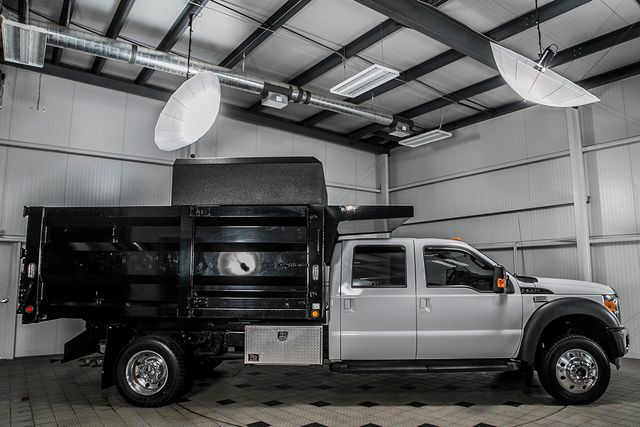2012 Ford Super Duty F-550 DRW F550 CREW 4X4 * 6.7 POWERSTROKE * 12' LANDSCAPE DUMP * 1 OWNER - 17325906 - 3