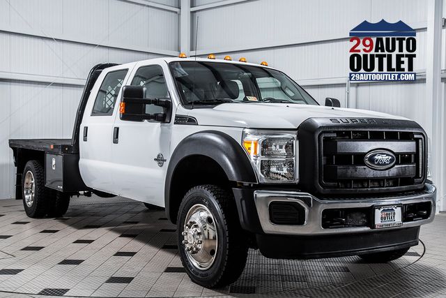 2012 Ford Super Duty F-550 DRW F-550 CREW CAB 4X4 FLAT BED - 15537887 - 0