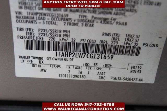 2012 Ford Taurus 4dr Sedan SEL FWD - 22952527 - 8