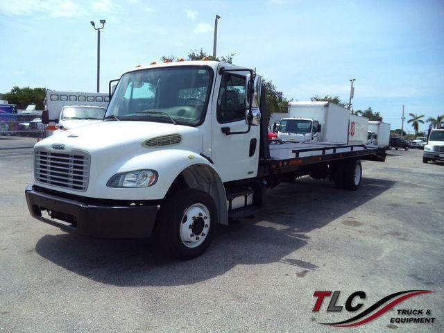 2012 Freightliner BUSINESS CLASS M2 106 25FT BEAVER TAIL, DOVE TAIL, RAMP TRUCK, EQUIPMENT HAUL - 21965892 - 0