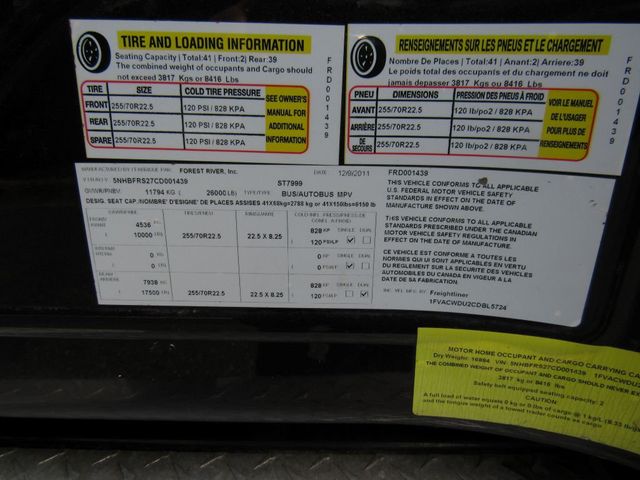 2012 Freightliner M2 FEDERAL XLT 40 PASSENGER BUS - 23015769 - 17