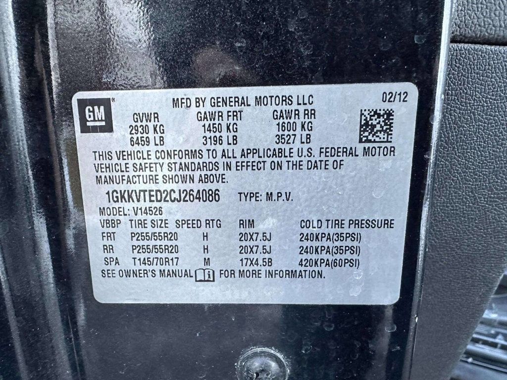 2012 GMC Acadia AWD 4dr Denali - 22979513 - 27