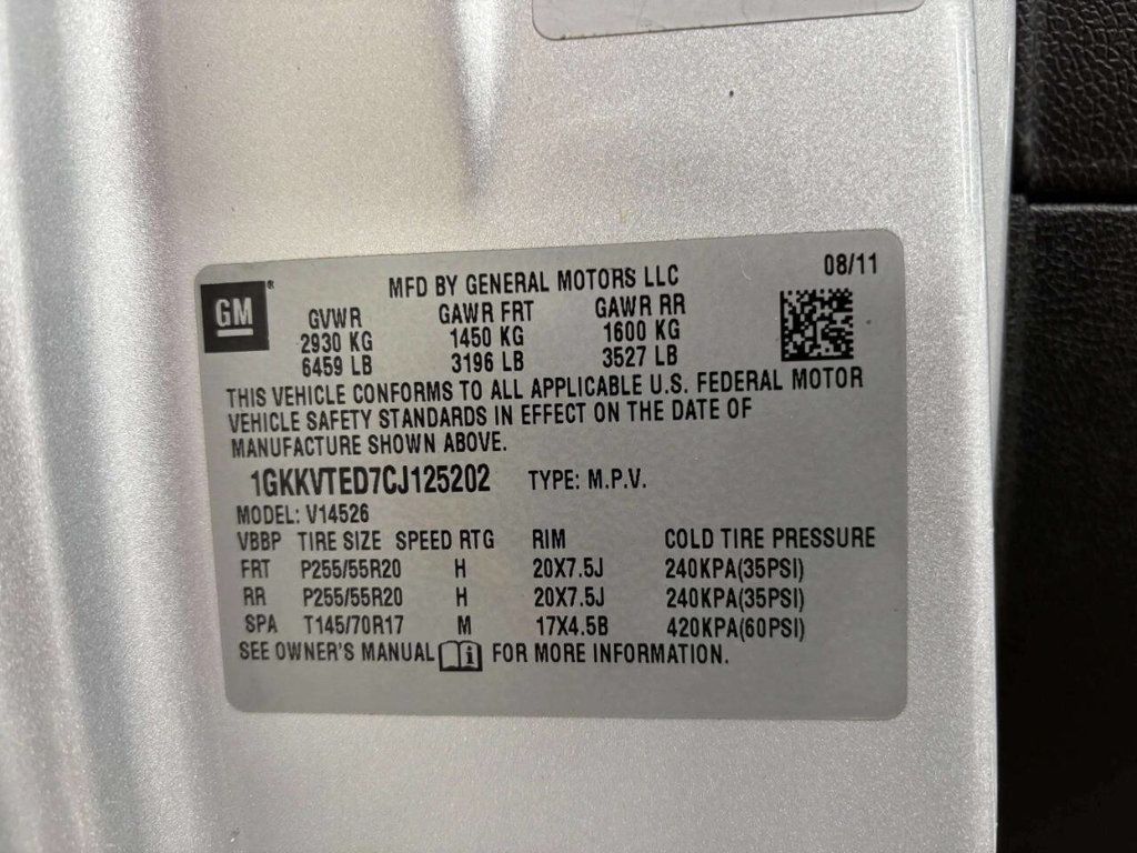 2012 GMC Acadia AWD 4dr Denali - 23014695 - 38