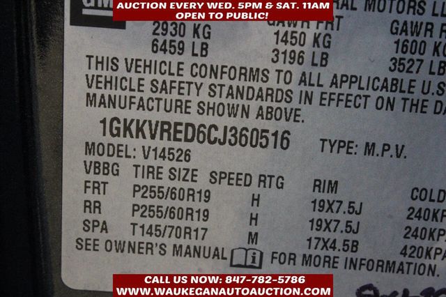 2012 GMC Acadia AWD 4dr SLT1 - 22946489 - 10