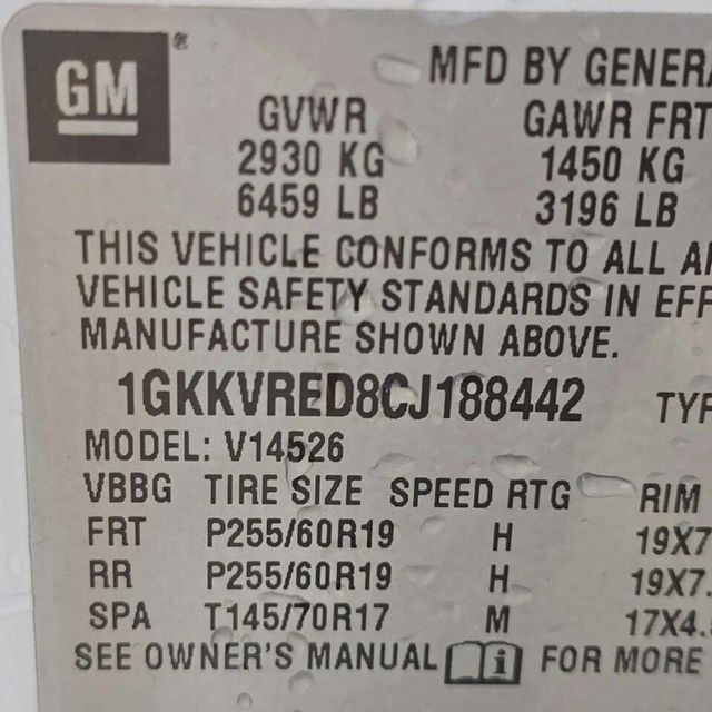 2012 GMC Acadia AWD 4dr SLT1 - 22968411 - 11