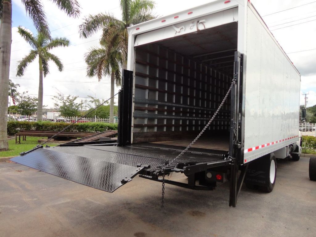 2012 Used HINO 268A 24FT DRY BOX TRUCK. CARGO TRUCK. RAIL GATE UNDER ...