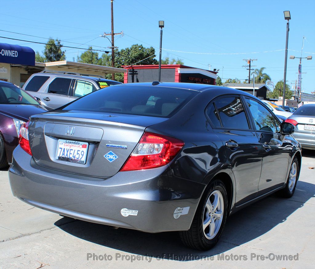 2012 Honda Civic Sedan 4dr Automatic CNG - 22977489 - 5