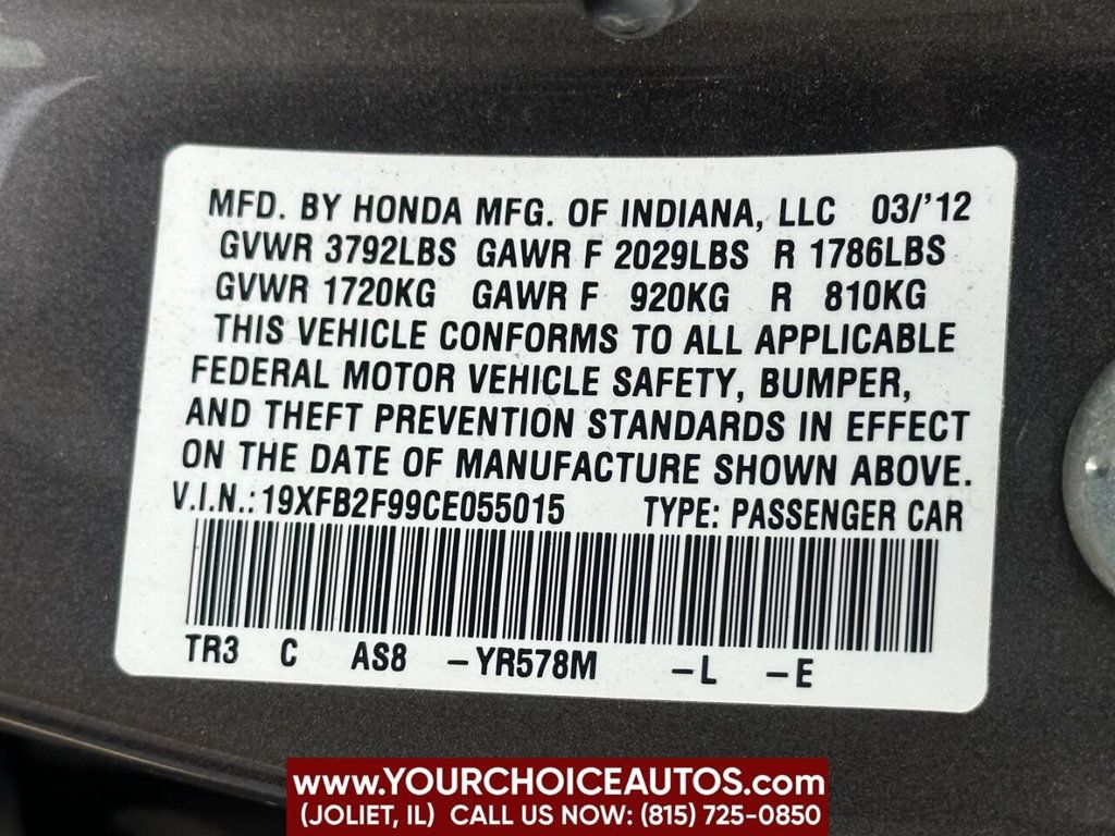 2012 Honda Civic Sedan 4dr Automatic EX-L - 22362318 - 20