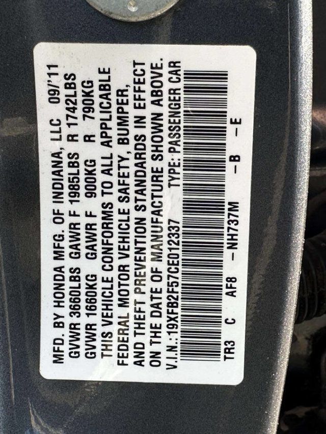 2012 Honda Civic Sedan 4dr Automatic LX - 22937441 - 10