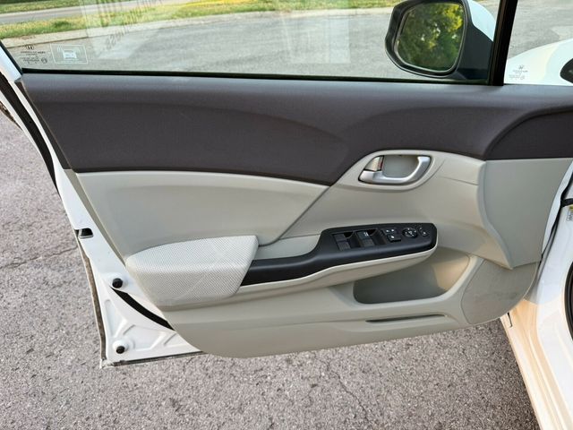 2012 Honda Civic Sedan Automatic, LX, Taffeta White, Stone Interior - 23028193 - 9