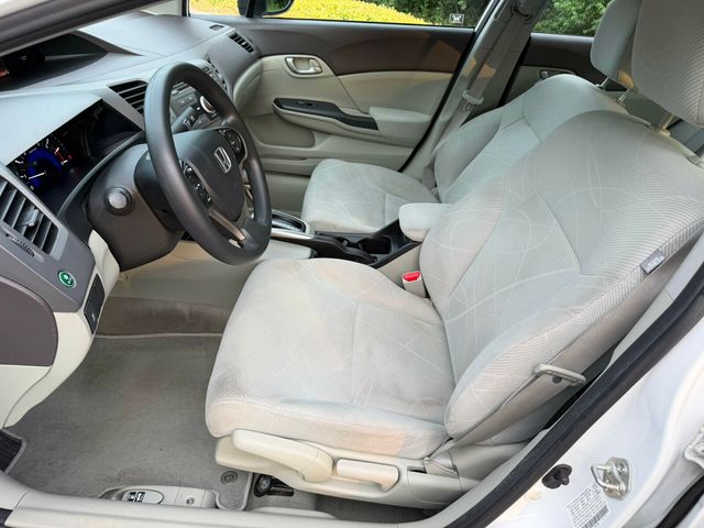 2012 Honda Civic Sedan Automatic, LX, Taffeta White, Stone Interior - 23028193 - 11