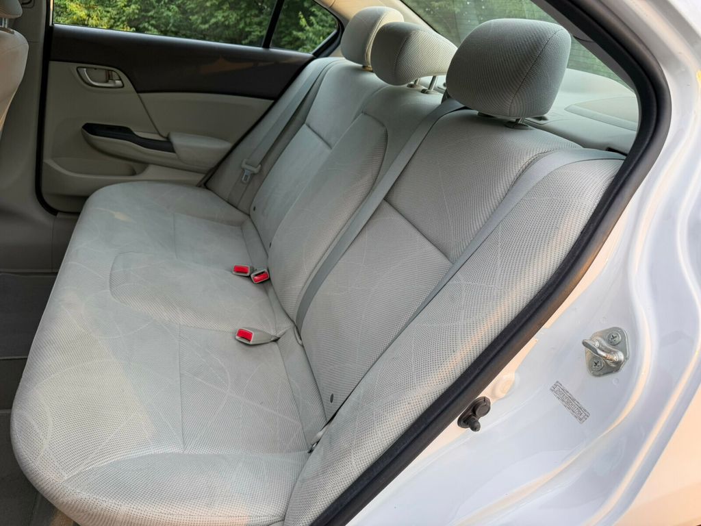 2012 Honda Civic Sedan Automatic, LX, Taffeta White, Stone Interior - 23028193 - 14