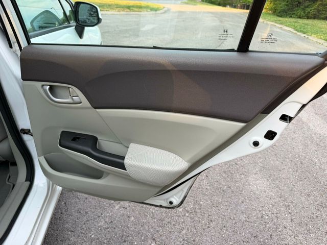 2012 Honda Civic Sedan Automatic, LX, Taffeta White, Stone Interior - 23028193 - 16
