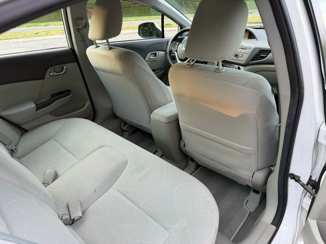 2012 Honda Civic Sedan Automatic, LX, Taffeta White, Stone Interior - 23028193 - 17