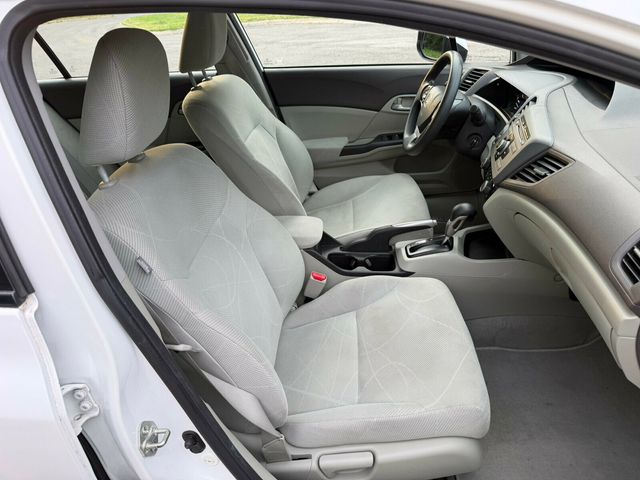2012 Honda Civic Sedan Automatic, LX, Taffeta White, Stone Interior - 23028193 - 22