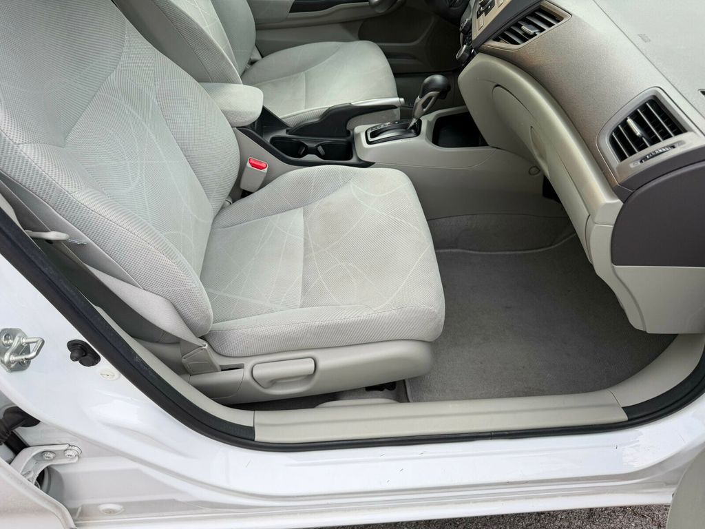 2012 Honda Civic Sedan Automatic, LX, Taffeta White, Stone Interior - 23028193 - 23