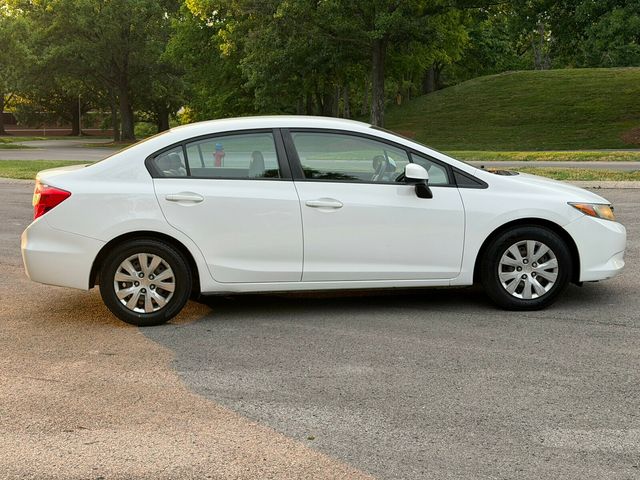 2012 Honda Civic Sedan Automatic, LX, Taffeta White, Stone Interior - 23028193 - 6
