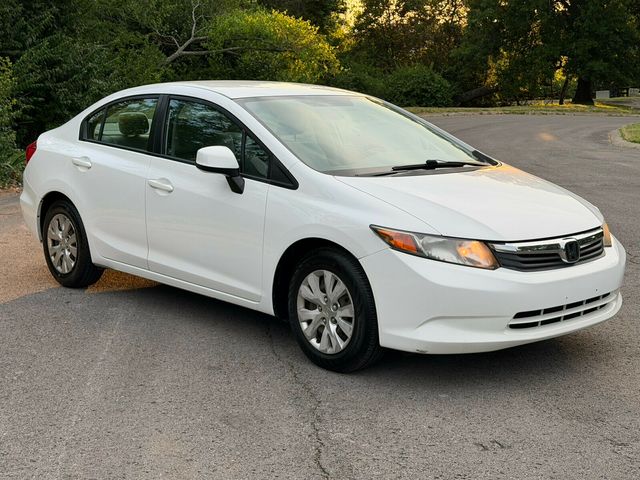 2012 Honda Civic Sedan Automatic, LX, Taffeta White, Stone Interior - 23028193 - 7