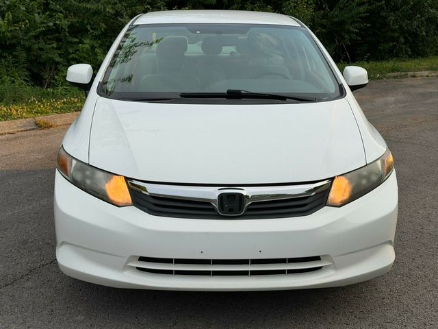 2012 Honda Civic Sedan Automatic, LX, Taffeta White, Stone Interior - 23028193 - 8
