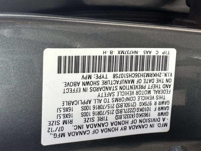 2012 Honda CR-V 2WD 5dr LX - 23046821 - 22