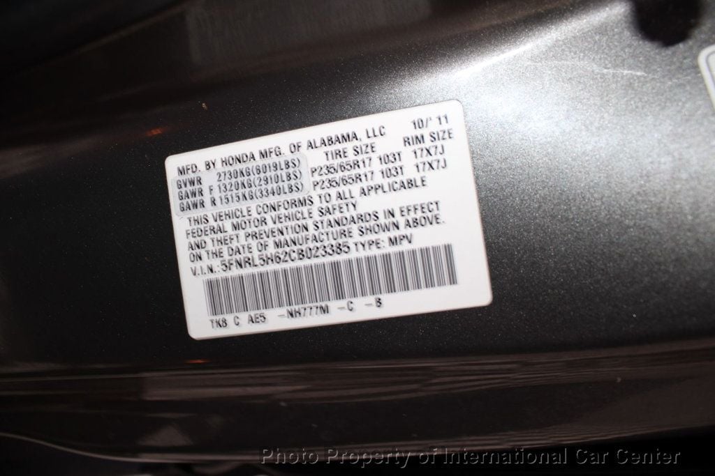 2012 Honda Odyssey 5dr EX-L - 22758948 - 39