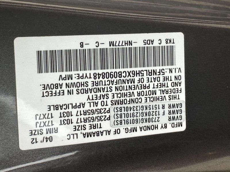 2012 Honda Odyssey 5dr EX-L - 23020837 - 24