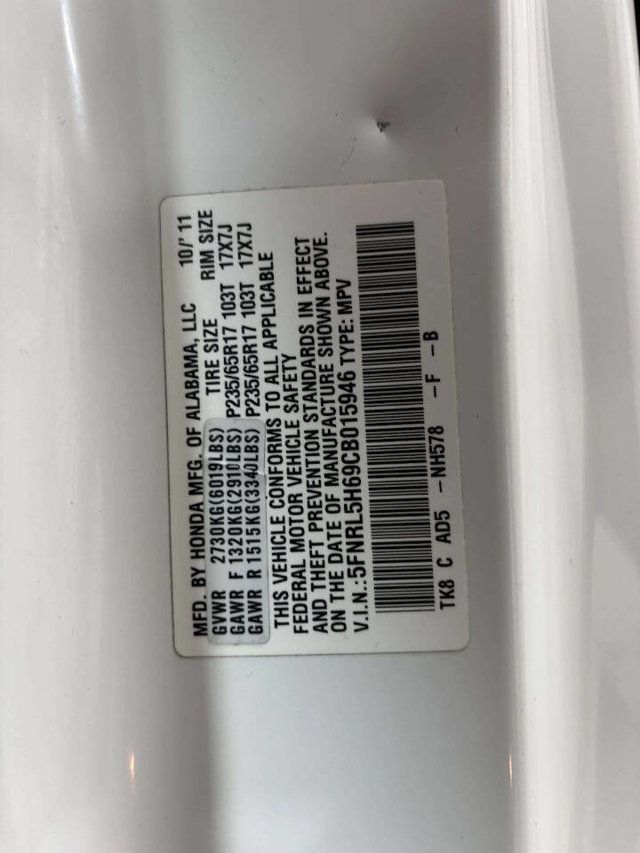 2012 Honda Odyssey 5dr EX-L - 23028449 - 39