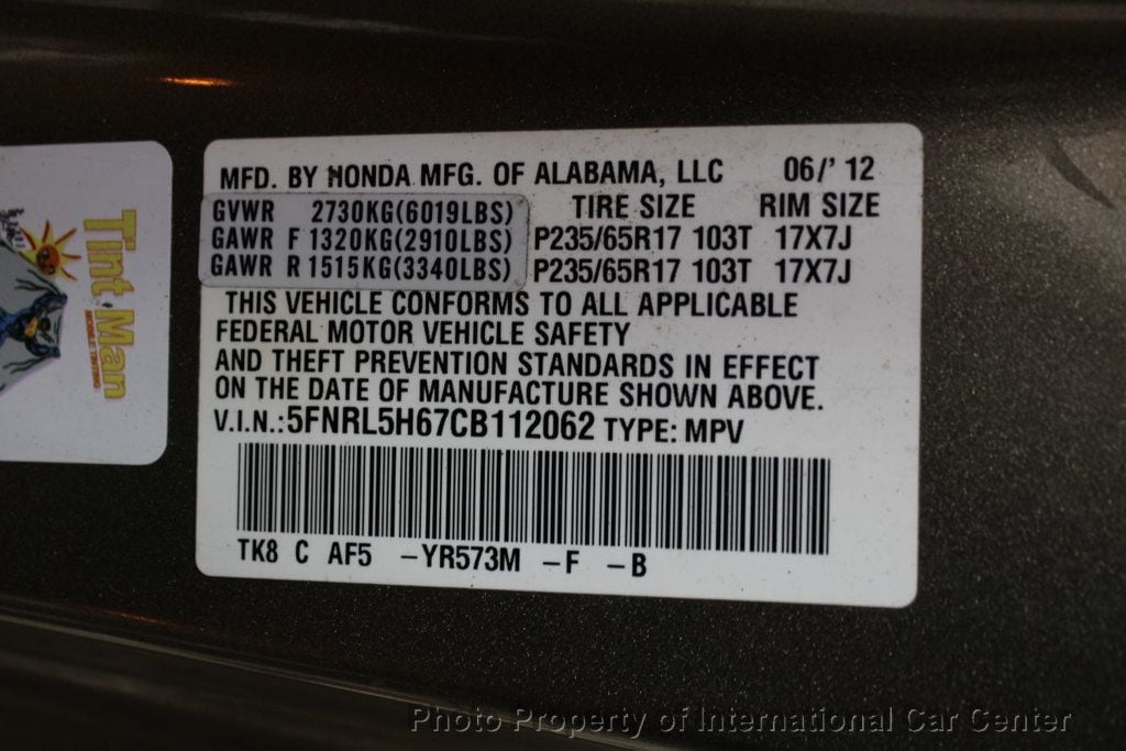 2012 Honda Odyssey EX-L - Just serviced!  - 22646993 - 30