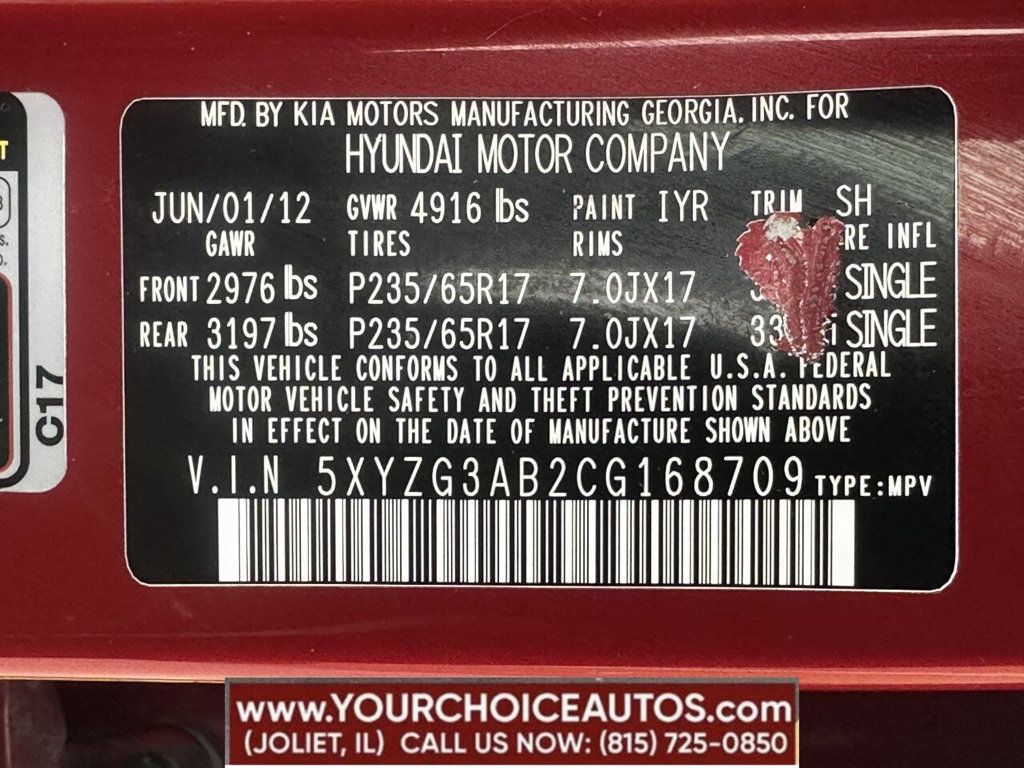 2012 Hyundai Santa Fe FWD 4dr I4 GLS - 22788417 - 15