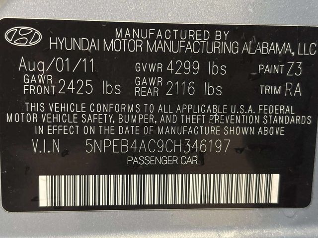 2012 Hyundai Sonata 4dr Sedan 2.4L Automatic GLS - 23025663 - 32