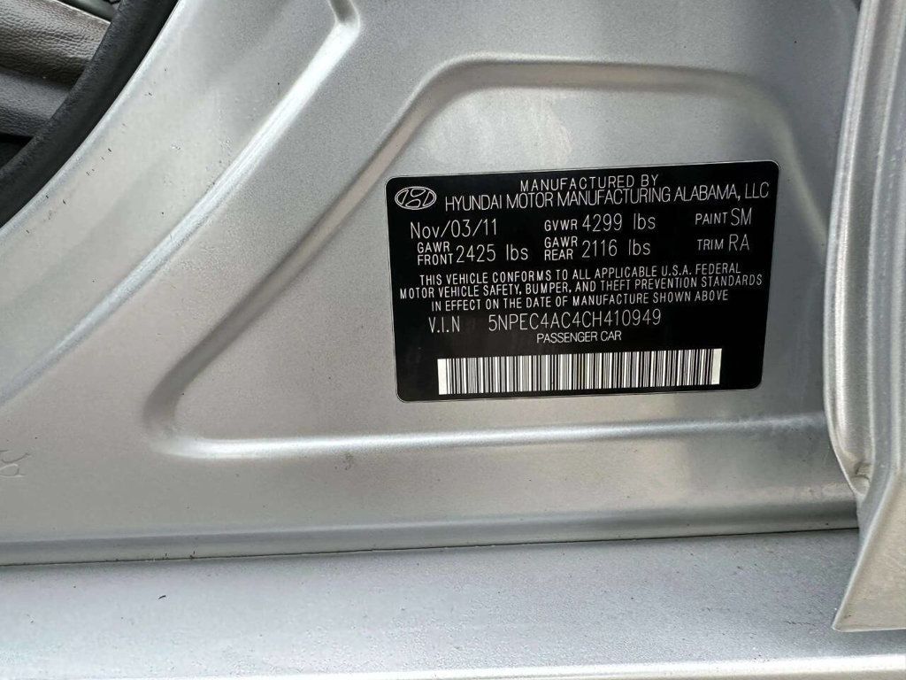 2012 Hyundai Sonata 4dr Sedan 2.4L Automatic SE - 22966027 - 28