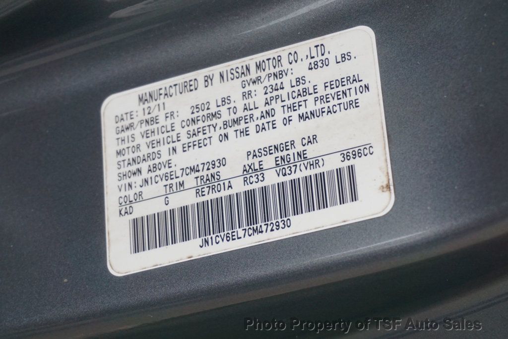 2012 INFINITI G37 Coupe 2dr x AWD SPORT/PREMIUM/NAVIGATION PKGS CLEAN CARFAX LOADED!!! - 23097664 - 33