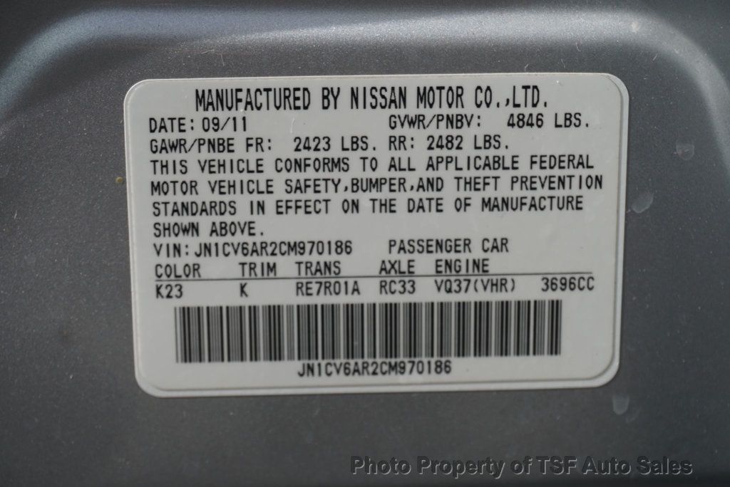 2012 INFINITI G37 Sedan 4dr x AWD - 23084554 - 27
