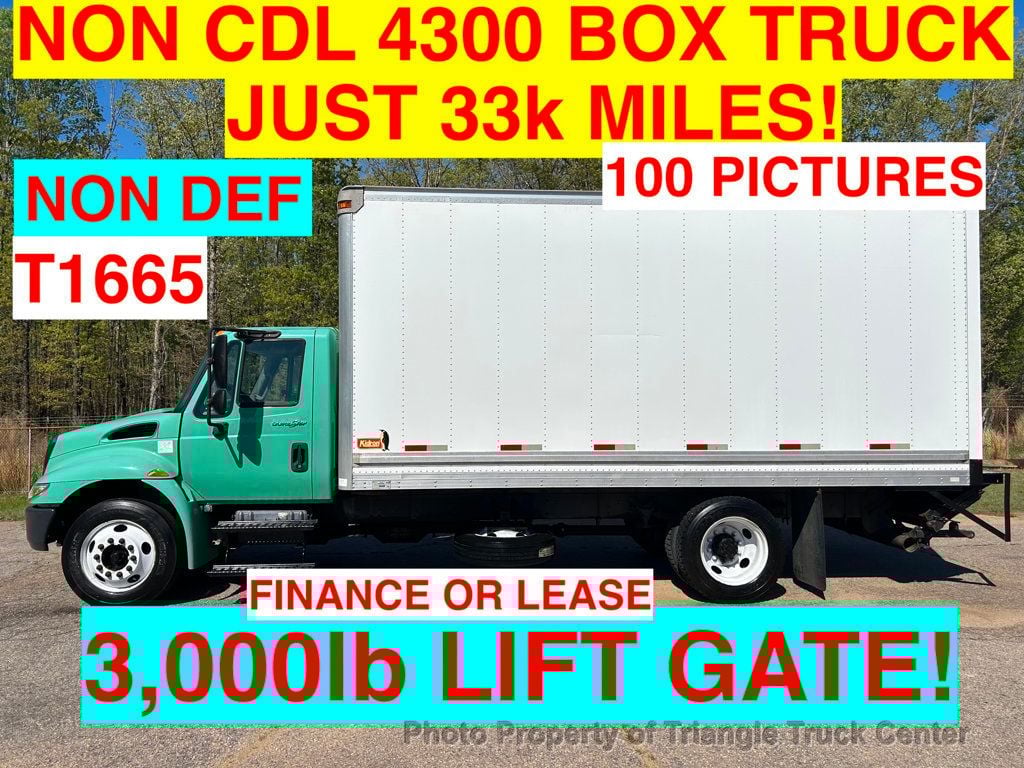 2012 International 4300 NON CDL JUST 33k MILES! LIFT GATE 3,000LB! SUPER CLEAN UNIT! NO DEF FLUID REQUIRED! BOX TRUCK - 22802298 | Video 1