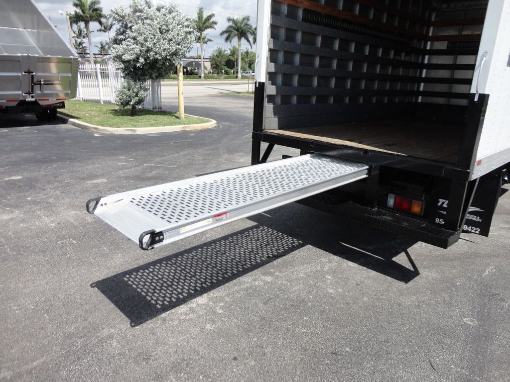 2012 Isuzu NPR 14FT DRY BOX CARGO BOX TRUCK WITH PULL OUT RAMP - 17964349 - 29