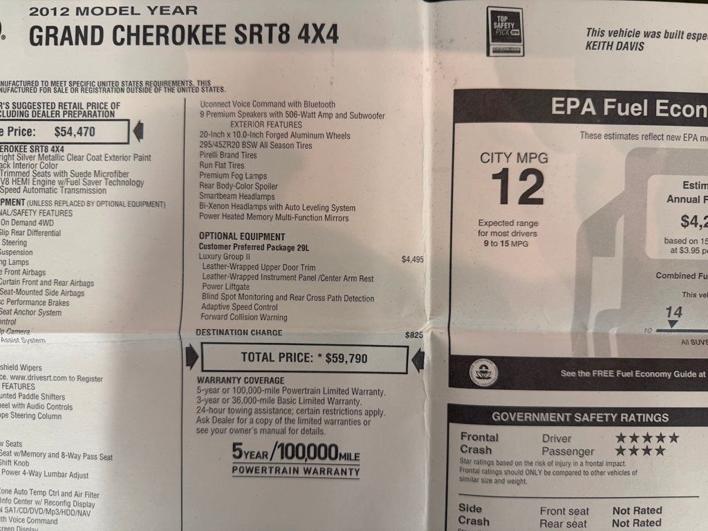 2012 Jeep Grand Cherokee Livernois Motorsports Built - 22997745 - 55