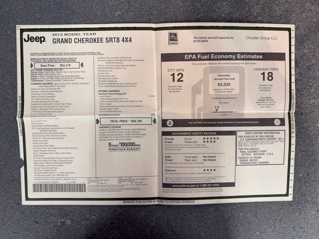 2012 Jeep Grand Cherokee Livernois Motorsports Built - 22997745 - 56