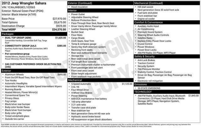 2012 Jeep Wrangler 4WD 2dr Sahara - 22952131 - 5