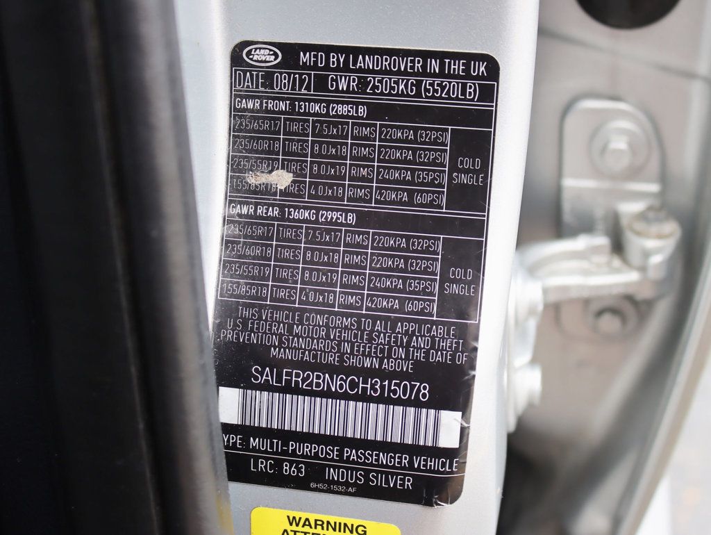 2012 Land Rover LR2 AWD 4dr HSE - 22908691 - 28