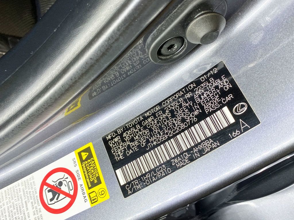 2012 Lexus CT 200h F SPORT - 22973704 - 62