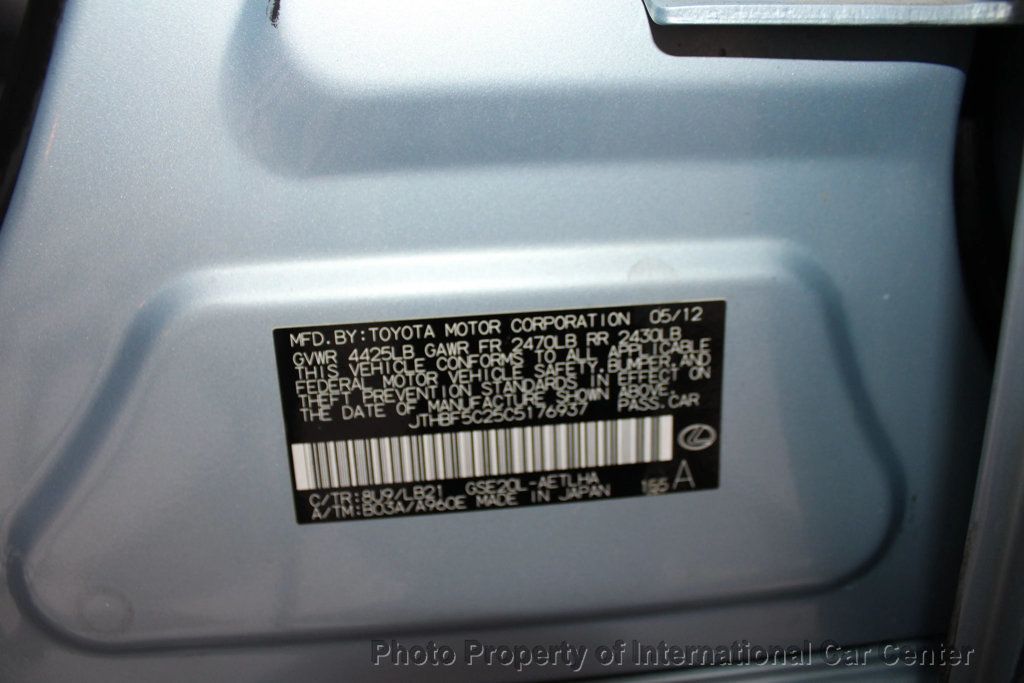 2012 Lexus IS 250 4dr Sport Sedan Automatic RWD - 22934002 - 13