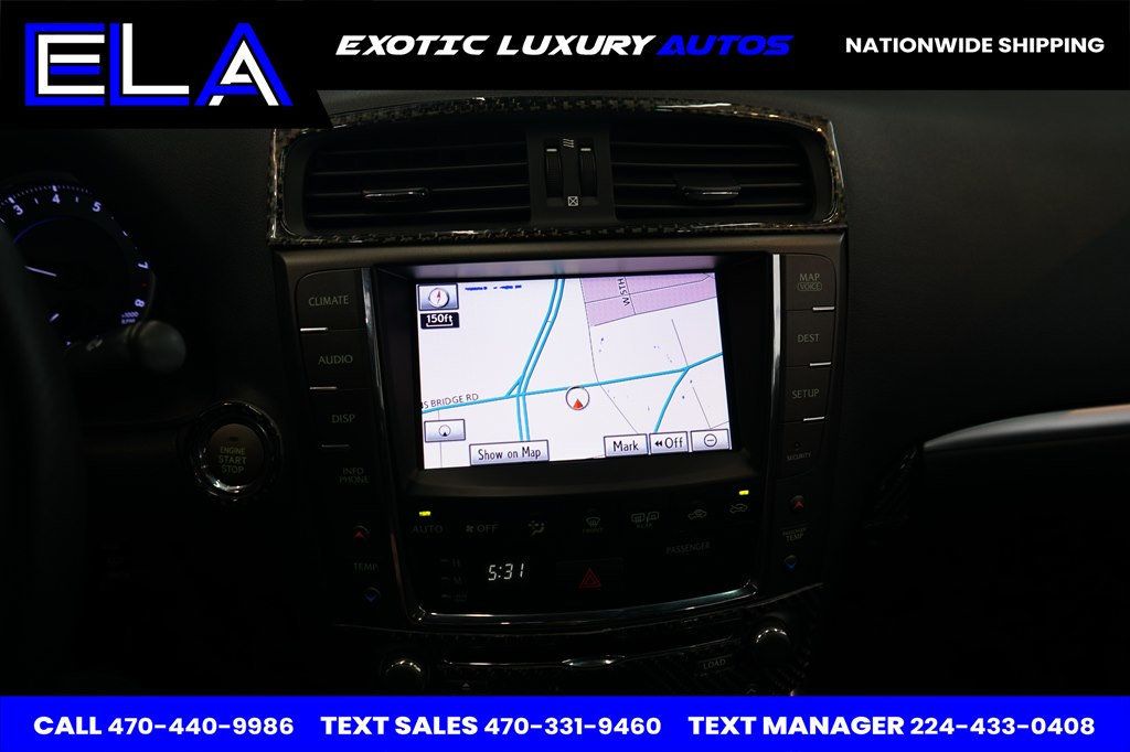 2012 Lexus IS 250 F SPORT! F SPORT! WOW CLEAN! ONE OWNER SINCE NEW! NAVIGATION - 22770059 - 36